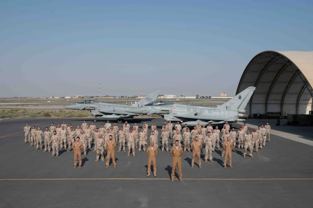 İtalya’nın Eurofighter savaş uçağı yerde vuruldu